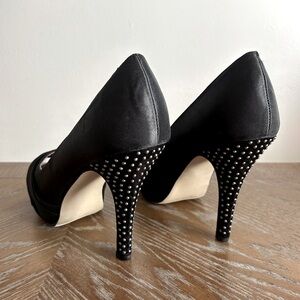 Black heels with rhinestones!